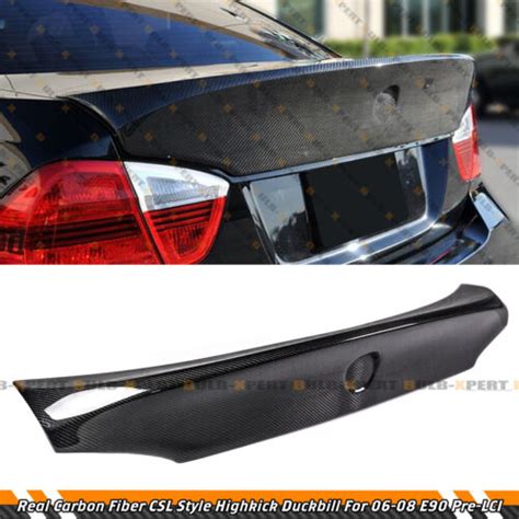 For 2006 2008 Bmw E90 M3 335i 325i Csl Style Carbon Fiber Duckbill