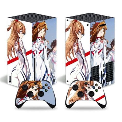 Série Tnx 4717 For Xbox Series X Anime Eva Girls Pvc Skin Vinyl Sticker Cover Console