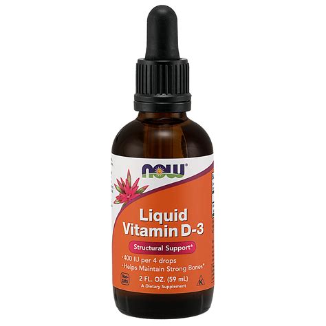 Liquid Vitamin D-3 (Now Foods) - VitamiNergic.com : VitamiNergic.com