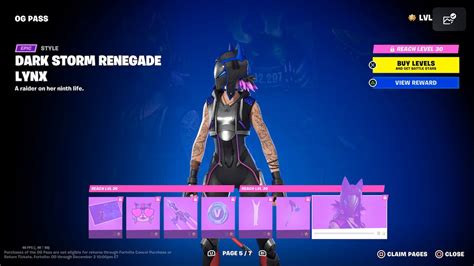 Fortnite Og Season Battle Pass All Pages Skins And Cosmetics Gamepur