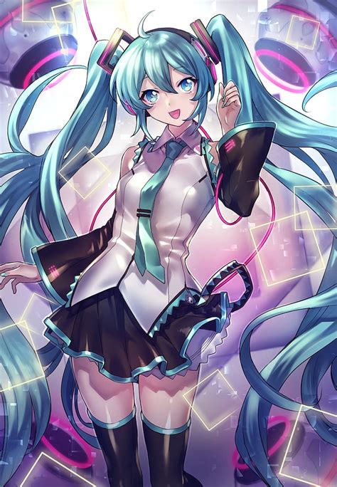 Hd Wallpaper Vocaloid Anime Girls Hatsune Miku Twintails Long Hair