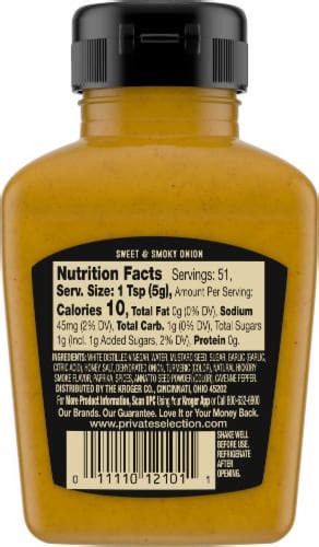 Private Selection Sweet Smoky Onion Mustard 9 Oz Kroger