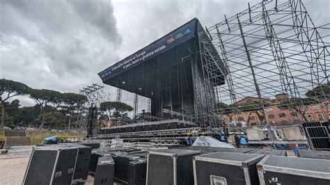 Tutto Pronto Al Circo Massimo Per Il Concertone Del Primo Maggio 2024