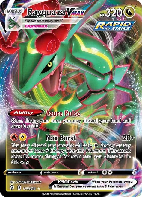 Amazon Rayquaza Vmax Ultra Rare Sword Shield