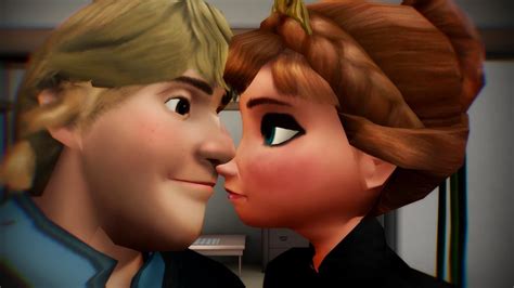 Kristoff And Anna Frozen Kiss