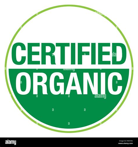 Certified Organic Symbol Stock Photo Alamy