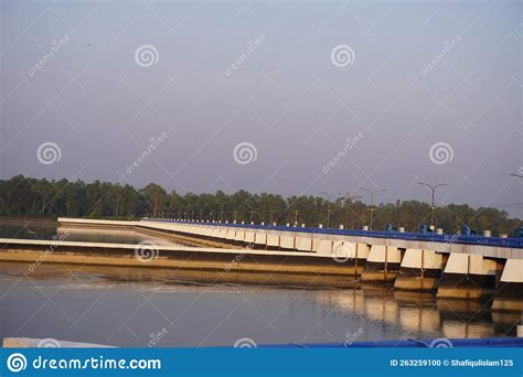 "Tista" Bridge Over Tista River in Hatibandha, Bangladesh Aerial View ...