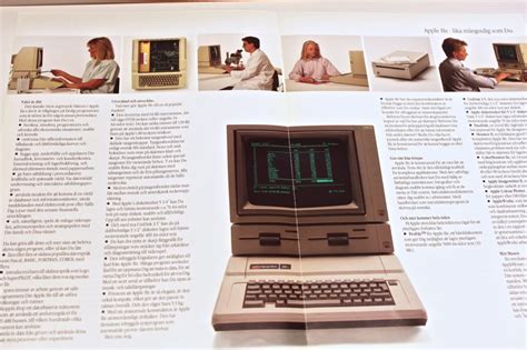 Apple Iie Brochure Swe Vintage Apple