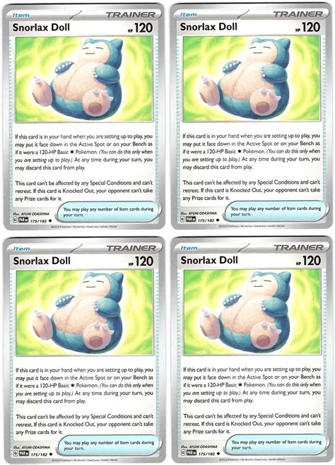 Amazon Snorlax Doll 175 182 Paradox Rift Pokemon Trainer Card