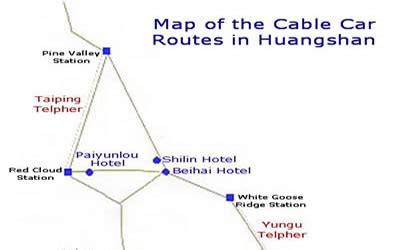 Huangshan Cable Car Map