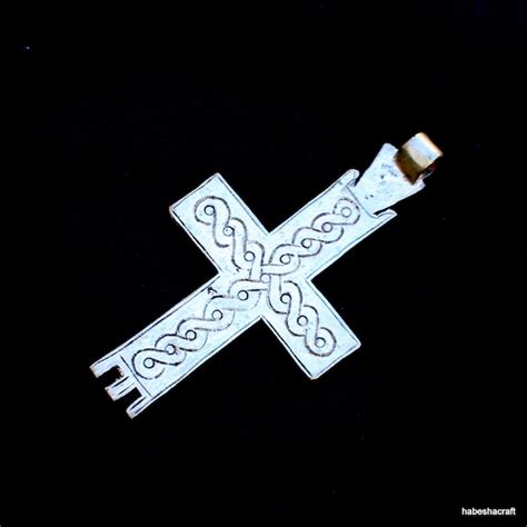 Large Ethiopian Orthodox Christian Cross Pendant L Gem