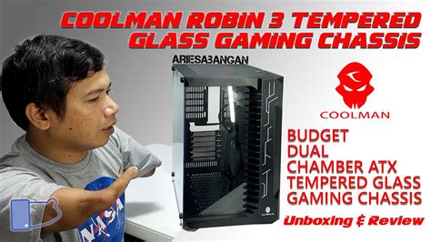 Budget Dual Chamber Atx Tempered Glass Gaming Chassis Coolman Robin 3 Youtube