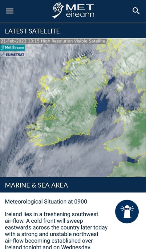 Met Ireann App Update Met Ireann The Irish Meteorological Service