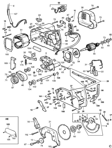 Schemat Piła wielofunkcyjna DEWALT DW701 Type2 DW701 QS części