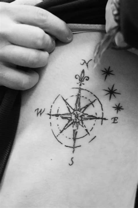 39 Awesome Compass Tattoo Design Ideas