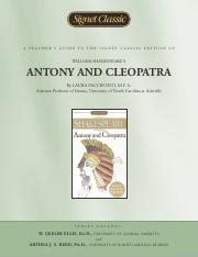 Antony And Cleopatra Pdf A Teachers Guide To The Signet Classic