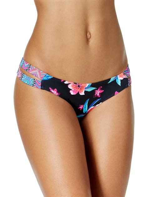 Sundazed Womens Sasha Hipster Floral Bikini Swim Bottom Pink Xl