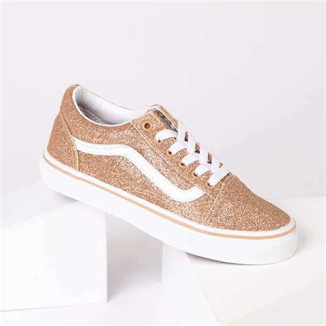 Vans Old Skool Glitter Skate Shoe Little Kid Amberlight Journeys