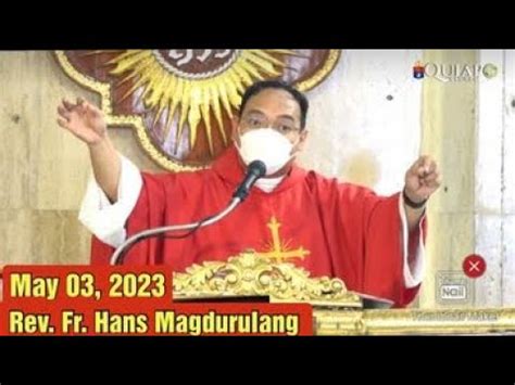 QUIAPO CHURCH LIVE TV MASS TODAY 8 00 AM MAY 03 2023 WEDNESDAY YouTube