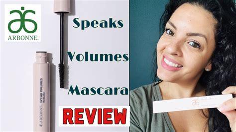 Arbonne Speaks Volumes Mascara Review Youtube