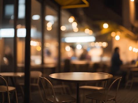 Premium Photo Cozy Blurred Coffee Shop And Restaurant Ambience