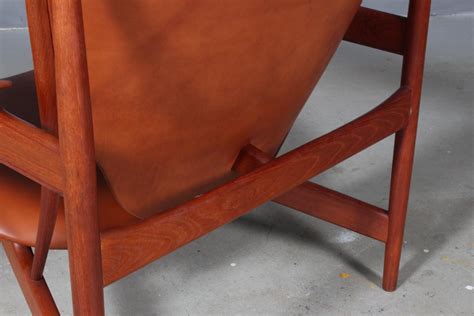 1950s Teak And Tan Leather Chieftain S Chair By Finn Juhl At 1stDibs