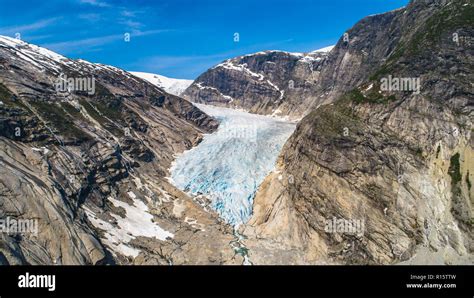 Nigardsbreen A Glacier Arm Of The Large Jostedalsbreen Glacier