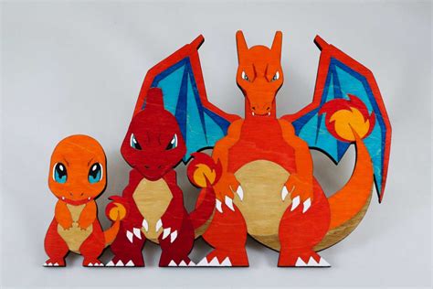 Pokemon Evolution Wooden Laser Cut Wall Art - Etsy