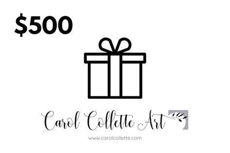 Gift Cards Art Carol Collette