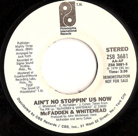 Mcfadden Whitehead Ain T No Stopping Us Now Vinyl Rpm