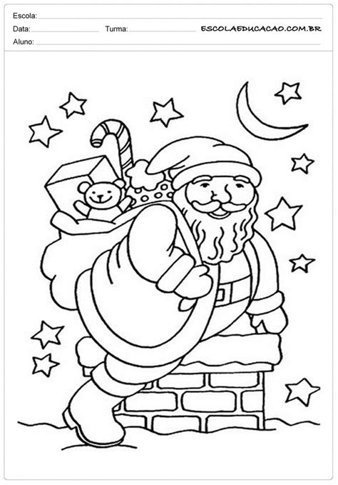 Desenhos De Papai Noel Para Colorir E Imprimir