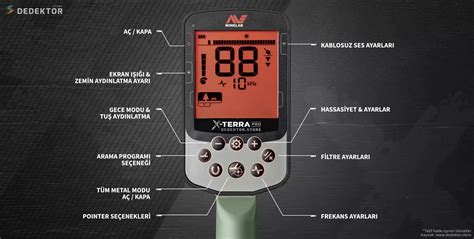 Minelab X Terra Pro Dedekt R Fiyatlar Dedekt R Store