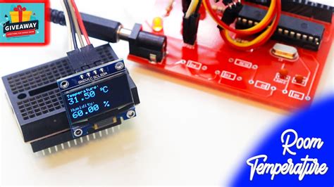 Room Temperature And Humidity Monitor Device Using OLED And DHT Sensor