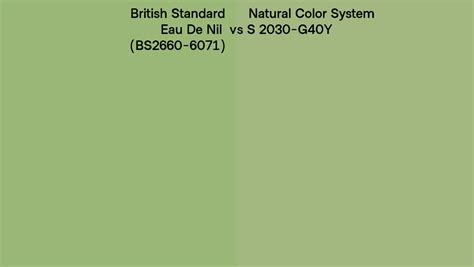 British Standard Eau De Nil BS2660 6071 Vs Natural Color System S