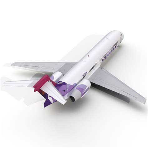 Boeing 717 200 Hawaiian Airlines 3d Model 129 Max 3ds C4d Fbx