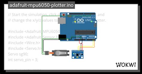 Mpu With Servo Wokwi Esp Stm Arduino Simulator