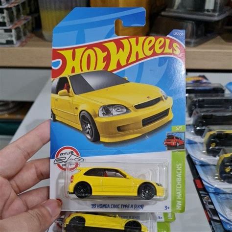 Jual Hot Wheels 99 Honda Civic Type R EK9 Yellow Kuning Shopee Indonesia