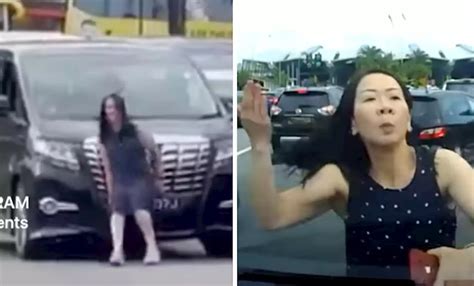 Woman Man Arrested By Malaysian Police Over Road Rage Incident At Tuas