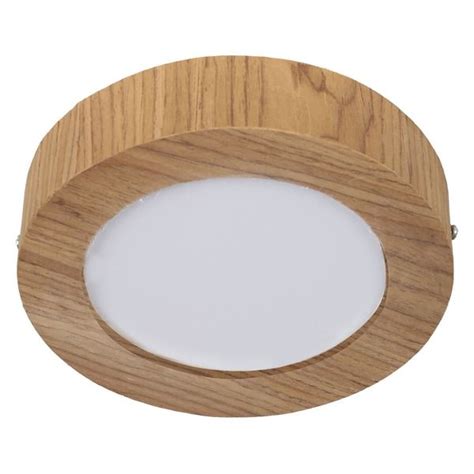 Plafon Wood Madeira Redondo Led 12w Bivolt Freijó Branco Fr em 2024