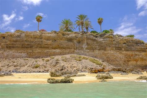 Praia Playa De Morro Jable Fuerteventura Espanha Foto De Stock