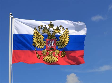 Russland Mit Wappen Flagge 150 X 250 Cm MaxFlags FlaggenPlatz At