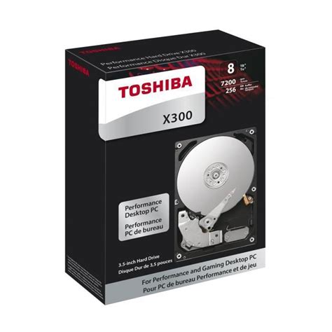 TOSHIBA Disque Dur Interne X300 8To 7 200 Tr Min 3 5