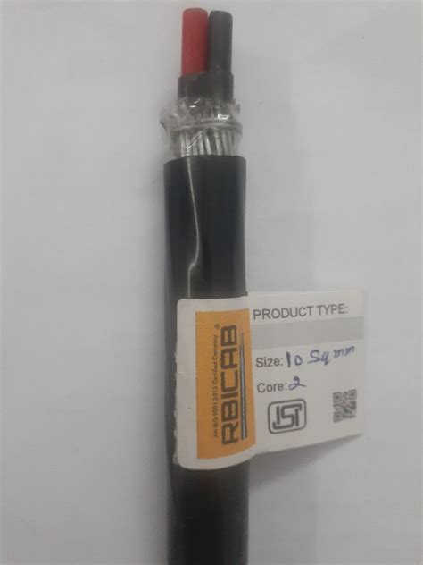 Rbicab 2 Core X 10 Sqmm Solid Aluminium Conductor Pvc Insulated Armoured Cable At Rs 55 66 Meter