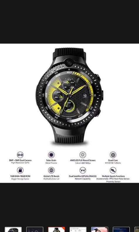 Zeblaze Thor G Dual Camera Smartwatch Mobile Phones Gadgets