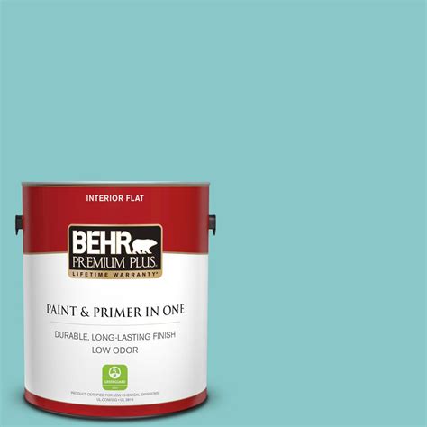 BEHR PREMIUM PLUS 1 Gal 510D 4 Embellished Blue Flat Low Odor