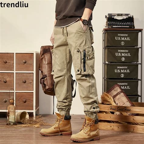 Khaki Cargo Pants For Men