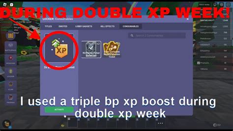 I Used Triple XP Boost During A Double XP Week Roblox Bedwars YouTube