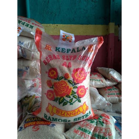 Jual BERAS CAP BUNGA SETRA RAMOS 10 KG Shopee Indonesia