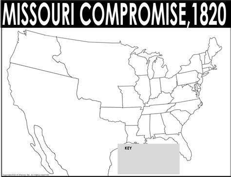 Missouri Compromise Map Diagram | Quizlet