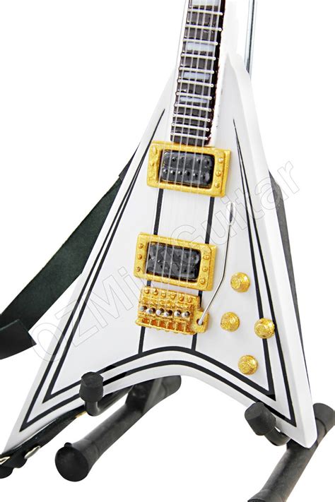 Miniature Guitar Jackson Rr1 Randy Rhoads White V Etsy